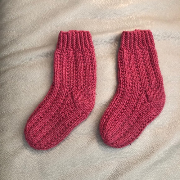 Home knit socks for kids. - Picture 1 of 2